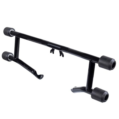 Advanblack Protek Two Step Highway Peg Crash Bar with CNC Slider Fit for 2014-2025 Harley Touring Road Glide Street Glide Electra Glide – Engine Guard Performance Upgrade (Delrin) - color: Delrin