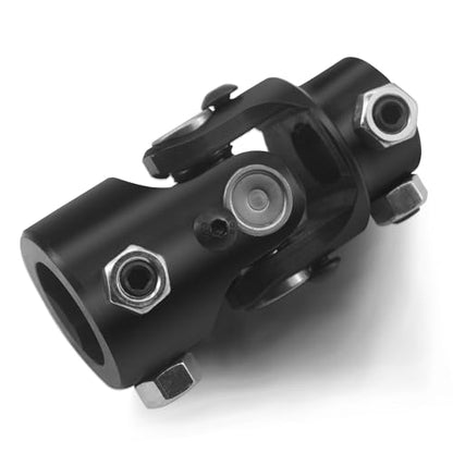 1" DD X 3/4" DD Black Steering Universal Joint Single U Joint Shaft,Total Length: 83mm (3-1/4")