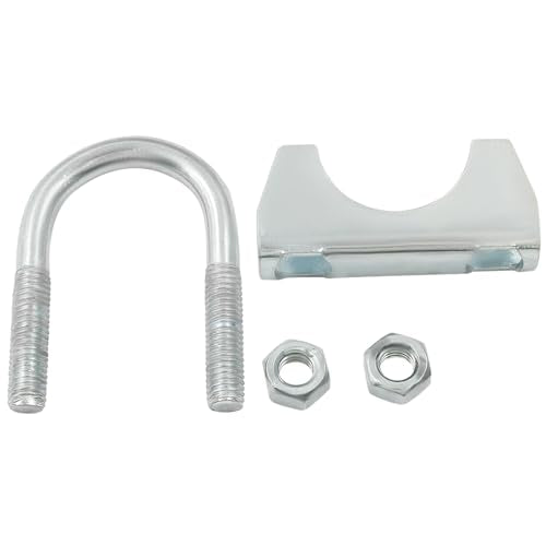 1-1/4'' U Bolt Muffler Exhaust Clamp, Pack of 2 - size: 1-1/4",2PCS