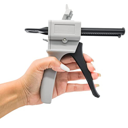 Dual Cartridge Gun Kit with Epoxy, 50ml, Mixing Nozzles - size: 3.25"(8.5cm)