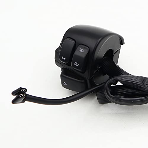 Control Switches Handlebar Wire Harness Horn Turn Signals Light On/Off Switch for Harley 1996-2012