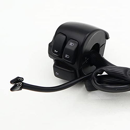 Control Switches Handlebar Wire Harness Horn Turn Signals Light On/Off Switch for Harley 1996-2012