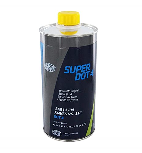 Pentosin 1204116 Corrosion Resistant Super Dot 4 Brake Fluid, 1 Liter, Pack of 1 - style: 8113106