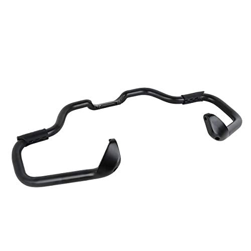 TCT-MOTORPARTS Mustache Engine Guard Highway Crash Bar+ Red Lower Fairing Fit for Indian Roadmaster 2023-2025 Chieftain Classic Springfield Limited - color: Black Crash Bar+Red Fairing