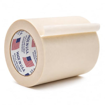 WOD MT5 Utility Grade Masking Tape, 6 inch x 60 yds. for Home or Office air-Dry Painting, Labeling, & Packing. Leaves no Residue - size: 6 inch, style: Roll