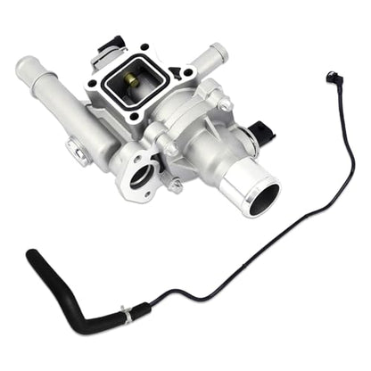 Upgraded Full-Aluminum Engine Coolant Thermostat Housing Assembly with Heater Inlet Pipe, Compatible with Chevy Cruze 2011-2016 Sonic 2012-2018 Trax 2013-2018, Replace 55577284 25199824 25192904