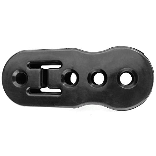 Exhaust Hanger Muffler Insulator Mount Bracket Bushing Pipe Rubber 4 Holes Car Vehicle Universal Black Rubber 12mm (0.47")