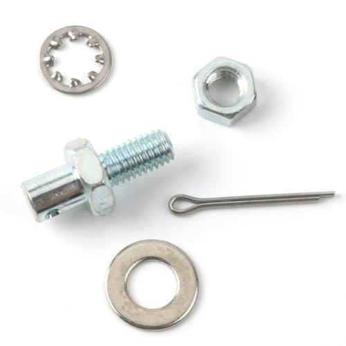 Throttle Cable Adapter Stud Kit #8009 for 1977-later Chevrolet Steel (Includes Nut, Washers, and Cotter Pin)