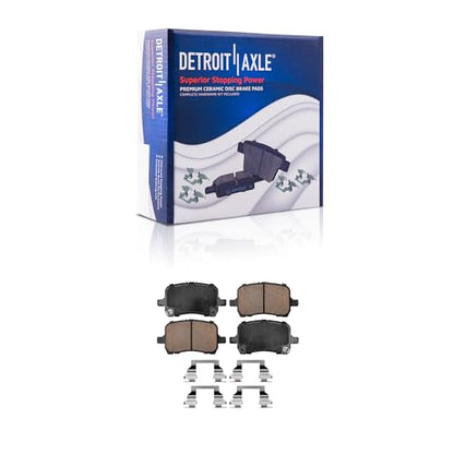 Detroit Axle - 5 Lugs Brake Kit for Chevrolet Malibu Cobalt HHR Pontiac G5 - size: 10PR1200662-DA/kit