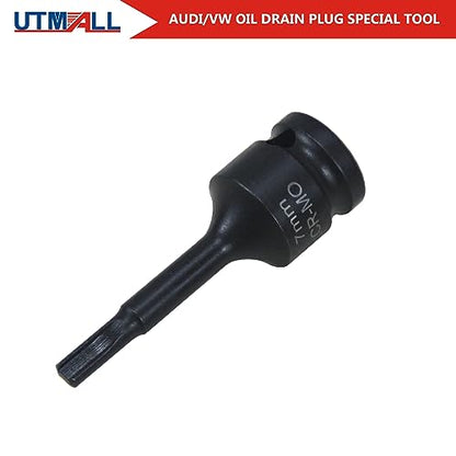 12PCS Brake Adjusting Tools Brake Caliper Socket Set Kit 10 Teeth 7 Teeth H7 H9 M14 for Audi VW BMW Benz Porsche Ford, Wheel Axles Socket M18, Oil Drain Plug Wrench