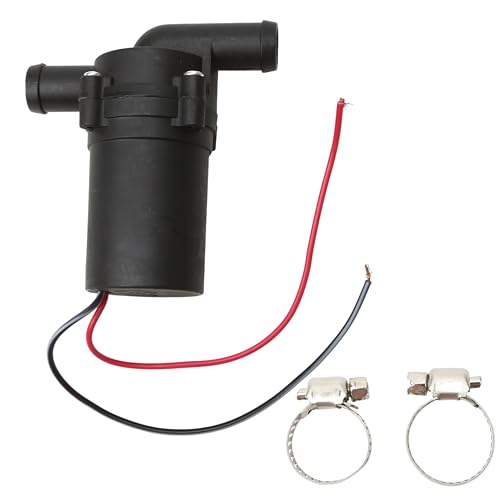 12V 12W Car Water Pump, Automatic Electric Circulating Coolant Circulation Pump for A/C Heating, Engine Cooling & Winter Heat Assist, Strengthen Accelerate, 400L/H Flow, 20mm Inlet, 3000RPM