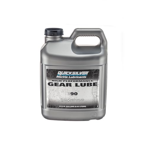 Quicksilver High Performance SAE 90 Gear Lube for Mercury Outboards and MerCruiser Sterndrives, 2.5 Gallon - size: 2.5 Gallon