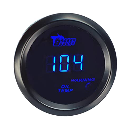 ESUPPORT Car 2" 52mm Digital Oil Temp Gauge Temperature Meter Fahrenheit - color: Oil Temp F Gauge