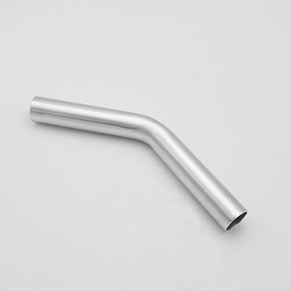 AC PERFORMANCE 1" 45° Degree Aluminum Elbow Intercooler Air Intake Tube - color: Silver 45, size: 1" (25mm)