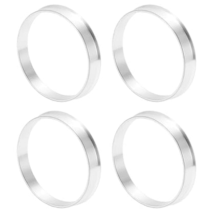 Car Wheel Hub Centric Rings OD 59.6mm to ID 56.1mm Wheels Center Shaft Shock Absorbing Hubrings Aluminum Alloy Silver Tone Durable - size: OD 59.6mm to ID 56.1mm