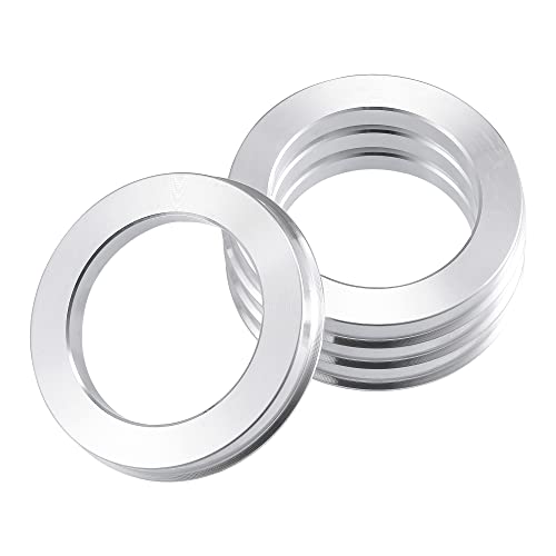 X AUTOHAUX 4pcs OD 74.1mm to ID 54.1mm Aluminum Alloy Hub Centric Rings - size: 74.1-54.1mm