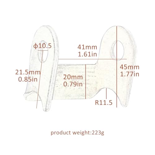 4PCS Shock Swing Arm Mount Bracket Weld-On Kit – Upper & Lower Shock Mounts for DIY Go Kart ATV UTV Quad Buggy Golf Cart Drift Trike Mini Bike Four Wheeler Offroad Suspension