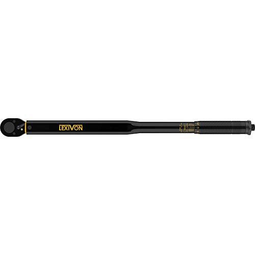 LEXIVON 1/2-Inch Drive Click Torque Wrench 25-250 Ft-Lb/33.9-338.9 Nm (LX-184) - size: 1/2"DR. 25~250 FT-LB