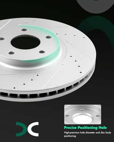SCITOO Front 12.6" Rear 12.13" Brake Pads and Rotors Kits Brakes Kits - size: 31375+D888 & 31348+D905 [4+8PCS]