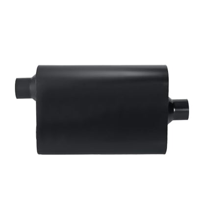 Mufflers 2 Chamber 2.25" Universal Muffler Performance Exhaust Muffler 2.25 IN Pipe,Aggressive Sound,Black(2.25" offset in/center out/overall 18") - size: 2.25" offset in | 2.25" center out | overall 18", style: Offset in | Center out