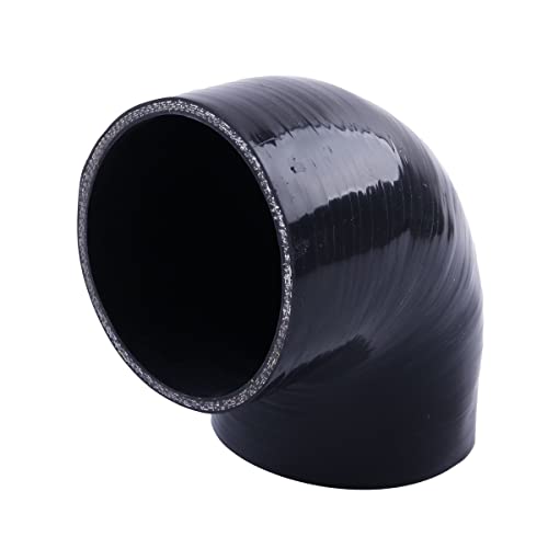 4" ID 90 Degree Elbow Silicone Coupler Reinforced Hose,4-Ply Turbo/Intercooler/Intake Piping Industrial Hydraulic (102mm) - size: 4 Inch
