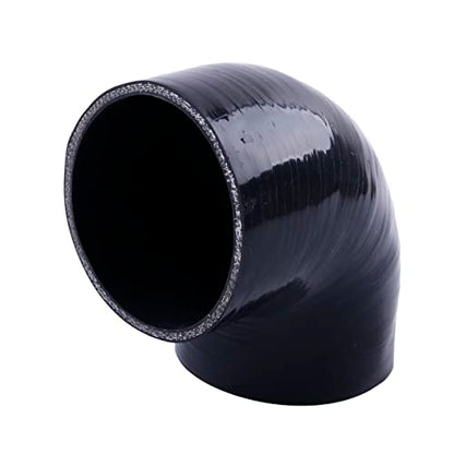 4" ID 90 Degree Elbow Silicone Coupler Reinforced Hose,4-Ply Turbo/Intercooler/Intake Piping Industrial Hydraulic (102mm) - size: 4 Inch