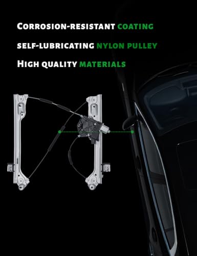 Front Driver Side Power Window Regulator with Motor - size: 751-724