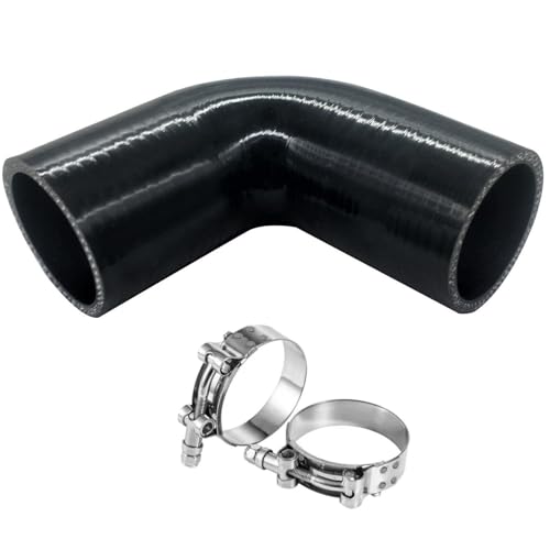 YSIL 2" to 2.5" ID 90 Degree Elbow Reducer Silicone Coupler Hose 4-Ply - size: 2 inch to 2.5 inch
