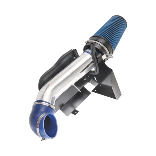 Cold Air Intake Kit Replacement For Silverado 1500 2500 Sierra 1999-2006 - color: Silver & Blue