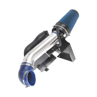 Cold Air Intake Kit Replacement For Silverado 1500 2500 Sierra 1999-2006 - color: Silver & Blue