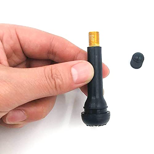 50pcs TR418 Tire Valve Stem Snap-in Valves, 2 Inch Length Rubber Tubeless Tire Valve Stems