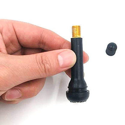50pcs TR418 Tire Valve Stem Snap-in Valves, 2 Inch Length Rubber Tubeless Tire Valve Stems