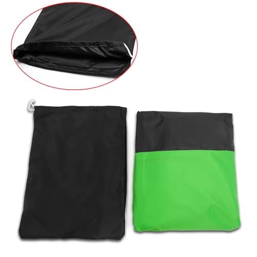 uxcell L 190T Motorcycle Cover 86" for Harley Davidson - color: Black Green, size: Large