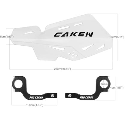 Universal Hand Guards for 7/8" 22mm 1 1/8" 28mm Bar - color: White