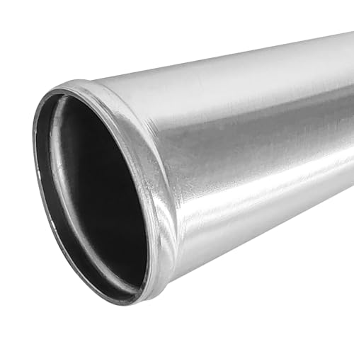 3" (76mm) OD Straight Aluminum Alloy Tube Intercooler Pipe 23.5in (600mm) Length Air Intake Tube Aluminum Intercooler Pipe Aluminum Pipe Tube Brushed Finish Silver - size: L: 23.62"(600mm) Straight