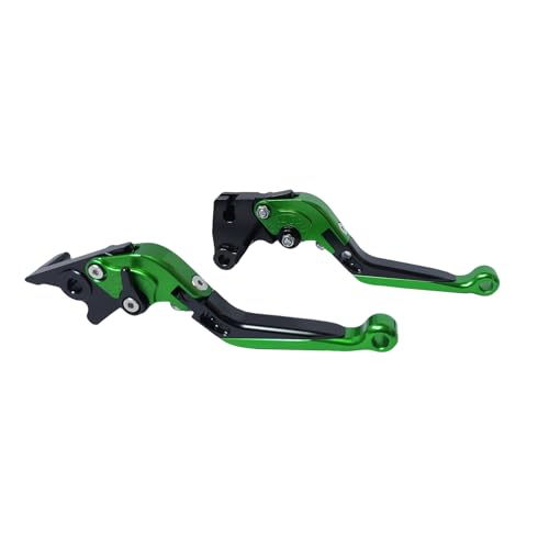 Brake Clutch Levers Replacement for Kawasaki Ninja 500 400 300 - color: Black Green