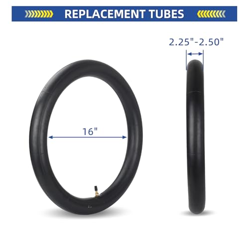 GICOOL 2.25/2.50-16" (70/90-16) Dirt Bike Inner Tubes, TR4 Valve Stem - size: 2.25/2.50-16