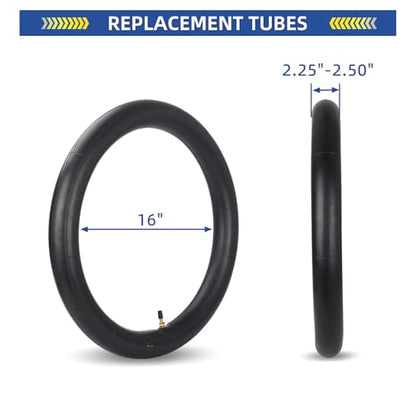 GICOOL 2.25/2.50-16" (70/90-16) Dirt Bike Inner Tubes, TR4 Valve Stem - size: 2.25/2.50-16