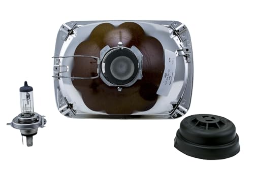 HELLA 003427291 Vision Plus 190x132mm High/Low Beam 12V Halogen Conversion Headlamp (HB2), White - style: 190x132mm