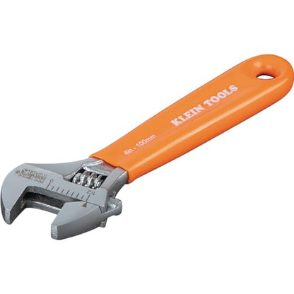 KLEIN TOOLS O5064 4-Inch Extra-Capacity Adjustable Wrench - size: 4-Inch