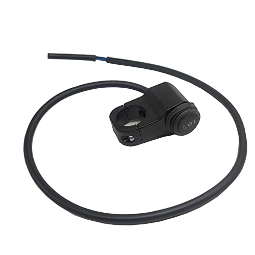 RAYANA 7/8" 22mm Motorcycle ATV Handlebar Control Switch on/Off/on Button Waterproof for Headlight Fog Light 12V