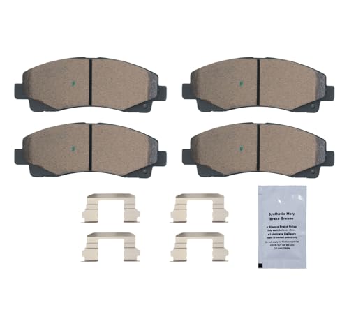 HUSCH Front Ceramic Brake Pads Kit Fit For Acura TL 2009-2014 - size: D1102-8208