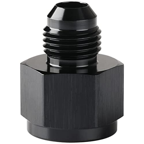 8AN Female to 6AN Male Flare Reducer Adapter Fitting Connector Aluminum Black - color: Black, size: 8AN Female to 6AN Male