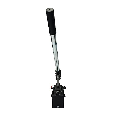 Single Acting Hydraulic Hand Pump with 1 QTs Tank - Manual Hydraulic Pump with Changeover Valve - 1.5 CID, 3600 PSI, 3/8" NPT Ports Piston Hand Pump - color: Single Acting, size: 1.5 CID 1 QTs tank