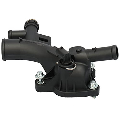 IRONTEK 25193922 Engine Coolant Thermostat Housing Water Pump Outlet Fit for 2011-2018 for Buick Encore for Chevy Cruze Sonic Trax 1.4L 1.8L, 55565334 902-846 1338030