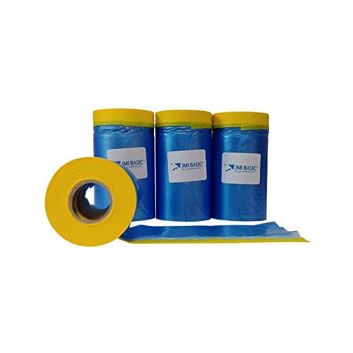 Pre-Taped Masking Film for Car Painting – 26 Inch x 3RL Tape and Drape - size: 26 Inch - 3RL