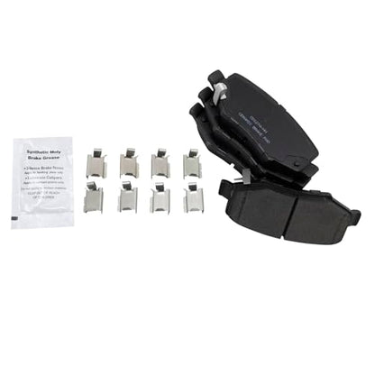 TRQ Rear Brake Pad and Rotor Set Ceramic Solid G Coated Rotors - style: BKA14745