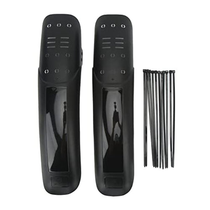 2Pcs Mountain Bike Fender Set Universal Lengthened Hard Shell Plastic and Resin Bike Mud Guards for Outdoor Riding