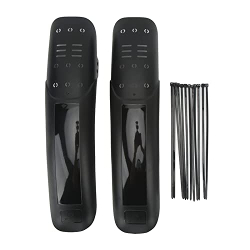 2Pcs Mountain Bike Fender Set Universal Lengthened Hard Shell Plastic and Resin Bike Mud Guards for Outdoor Riding