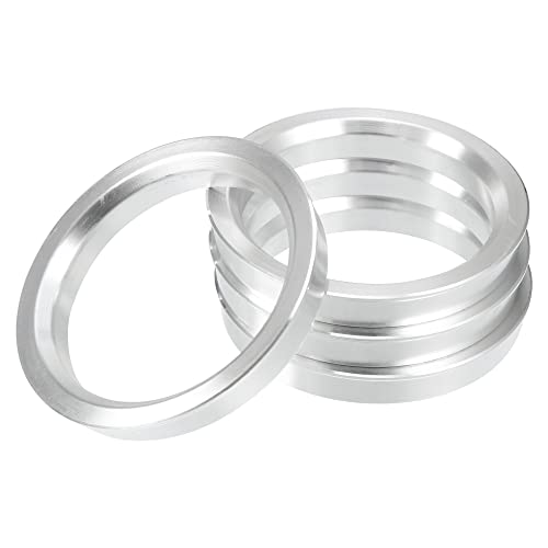 X AUTOHAUX 4pcs Aluminium Alloy Hub Centric Rings Wheel Bore Center Spacer - size: 57.1mm